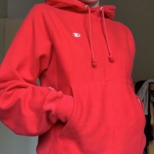 Champion red hoodie XS